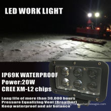 CREE Auto Parts LED Spot Driving Lamp off Road LED Work Light with 30W with IP69K Waterproof